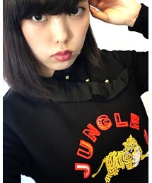 KENZOxH&M | 襟がマオカラー？になってて、しかも小さな金色の虎さんボタンが付いてて可愛すぎて倒れた(スウェット)