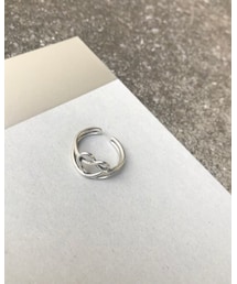 ecrum | r006_silver925 heart layered ring(リング)