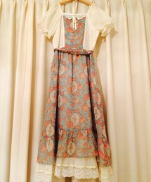 VINTAGE | ノスタルジックワンピース🌲🐓🐇🌳(ワンピース)