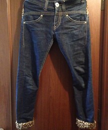 DOUBLE NAME | ヒョウ柄デニムパンツ(デニムパンツ)