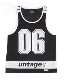 UNTAGE | UNT 04 number mash sleeveless_black(Tシャツ/カットソー)
