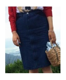 KBF | デニムペンシルスカート(デニムスカート)
