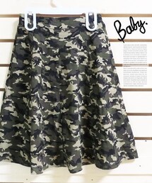 Tiffee Store | カモフラージュ柄ミモレスカート(スカート)