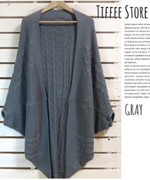Tiffee Store | ニットロングドルマン（セールスタート）(カーディガン/ボレロ)