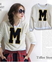 Tiffee Store  | もこもこMロゴプルオーバー
(ニット/セーター)