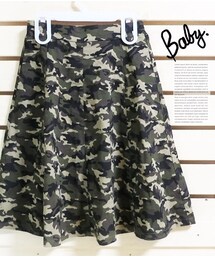 Tiffee Store | カモフラージュフレアスカート
(スカート)