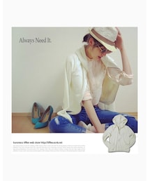 Tiffee Store | フード付きシンプルパーカー(パーカー)