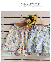 Tiffee Store | ウエストゴム プリントショートパンツ(その他パンツ)