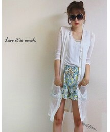 Tiffee Store | 薄手サマーロングカーディガン(カーディガン/ボレロ)