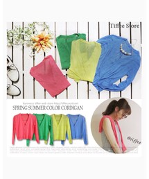 Tiffee Store | サマーカラーカーディガン(カーディガン/ボレロ)