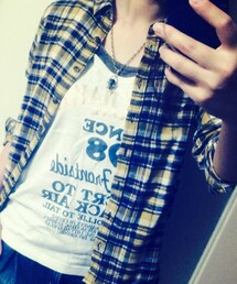 earth music&ecology | checked sirt(シャツ/ブラウス)