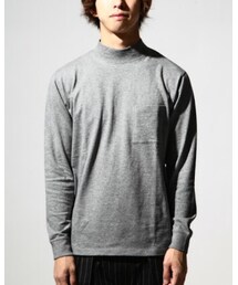 HUBS | HUBS モックネック ポケットT(Tシャツ/カットソー)