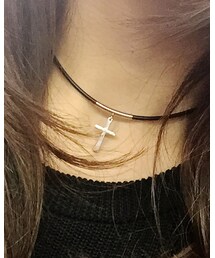 Handmade | シルバークロスチョーカー(ネックレス)