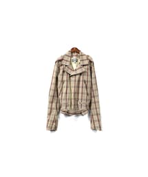 McQ | McQ - Check Cotton Riders Jacket（size - 48）¥15500+tax(ライダースジャケット)