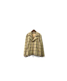 DISCOVERED | DISCOVERED - Wool Check Riders Jacket（size - 2）¥23000+tax(ライダースジャケット)