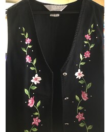 古着の花柄ベスト(ベスト)