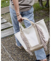 Ayako bag | EcoSuedeToteBag [M] SAND(トートバッグ)