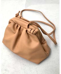 INN | gamaguch gather shoulder bag / beige(ショルダーバッグ)