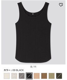 UNIQLO | ランダムリブタンクトップ／M(タンクトップ)