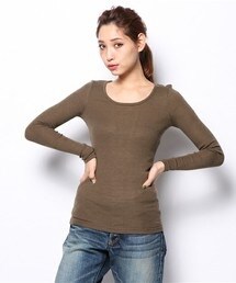 goa | AWﾃﾚｺ ｸﾙｰﾈｯｸ ﾌﾟﾙｵｰﾊﾞｰ(Tシャツ/カットソー)