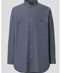 UNIQLO | UNIQLO×Jilsandar 2021メンズ春夏コレクションのスタンドカラーシャツ。(シャツ/ブラウス)