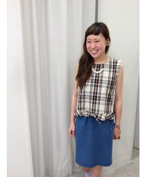 E hyphen world gallery | ノースリーブブラウス(シャツ/ブラウス)