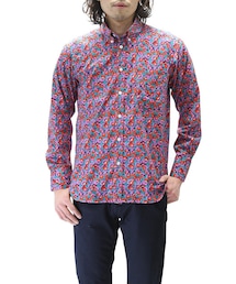 James Mortimer | James Mortimer フラワープリント BDシャツ ACORN コンフォートフィット(シャツ/ブラウス)