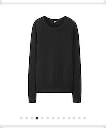 UNIQLO | ブラッククルーネックニット(ニット/セーター)
