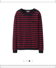 UNIQLO | ポケット付きボーダーニット(ニット/セーター)