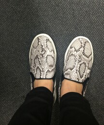 DHOLIC | ヘビ柄スリッポン(スニーカー)