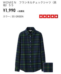 UNIQLO | フランネルチェックシャツ(シャツ/ブラウス)