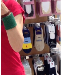 歌舞伎座 | 歌舞伎座で買った、「暫」のリストバンドです。裏返しにしてます。(バングル/リストバンド)