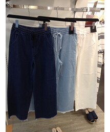 MOUSSY | デニムワイドパンツ(デニムパンツ)