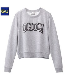 GU | クロップドロゴスウェット(スウェット)