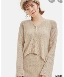 GU | 透かし編みカーディガン   Sサイズ(カーディガン/ボレロ)