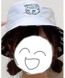 no brand | 猫柄 バケットハット🐱(ハット)