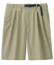 MUJI Labo | 撥水ストレッチショートパンツ 男女兼用Ｌ・カーキ(その他パンツ)