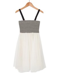 COCO DEAL | テレコ×チュールスカートドッキングワンピース(ワンピース)