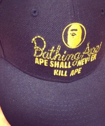 A BATHING APE | APEのキャップ♪
ネイビー×イエローロゴで可愛い♪(キャップ)