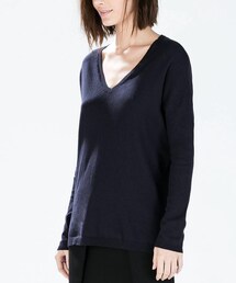 ZARA | Vネックオーバーサイズセーター(ニット/セーター)
