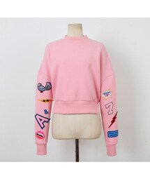 DABAgirl | ワッペン付きスリーブプルオーバー(Tシャツ/カットソー)