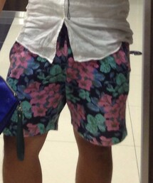 GU | 花柄ハーフパンツ(その他パンツ)