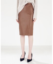 ZARA | Faux Leather Skirt(スカート)