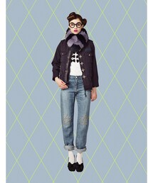 Tu es mon TRESOR | Tu es mon TRESOR 
ミリタリージャケットflower bijou (ミリタリージャケット)