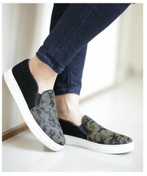 NANO universe | カモフラージュ柄スリッポン(スニーカー)