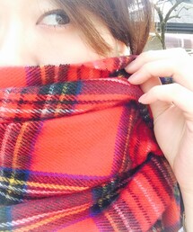 no brand | チェックマフラー(マフラー)