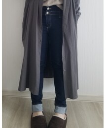 しまむら | ハイウエストデニムパンツ(デニムパンツ)