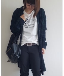 no brand | シャツワンピース(シャツワンピース)
