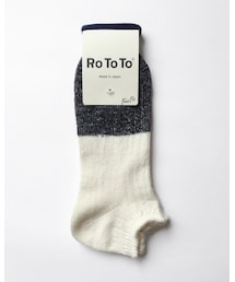 ROTOTO | リネンショートリブソックス(ソックス/靴下)