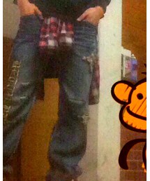 よくわからない派手なジーパン | デニムパンツ